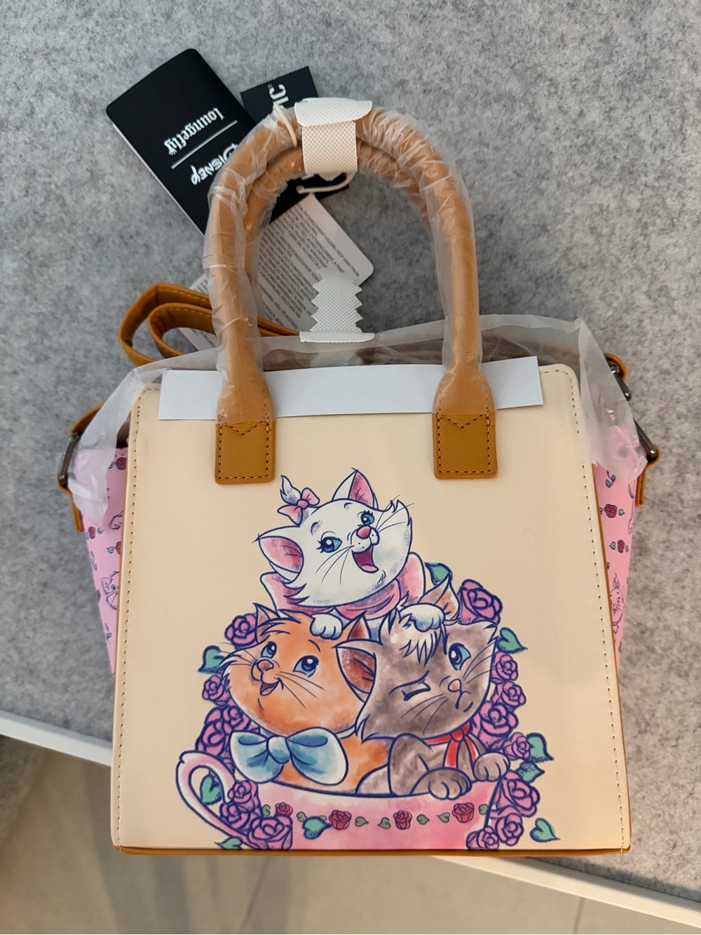 NWT Loungefly Disney Aristocats Floral Satchel Bag